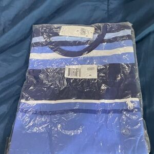 Ralph Lauren blue striped Tee with Pocket. Men’s XL classic fit.